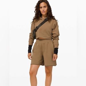 Lululemon LA French Terry High Rise Long Shorrt Frontier sz 4